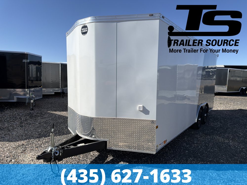 8.5x20 Wells Cargo Rev Enclosed Car Hauler
