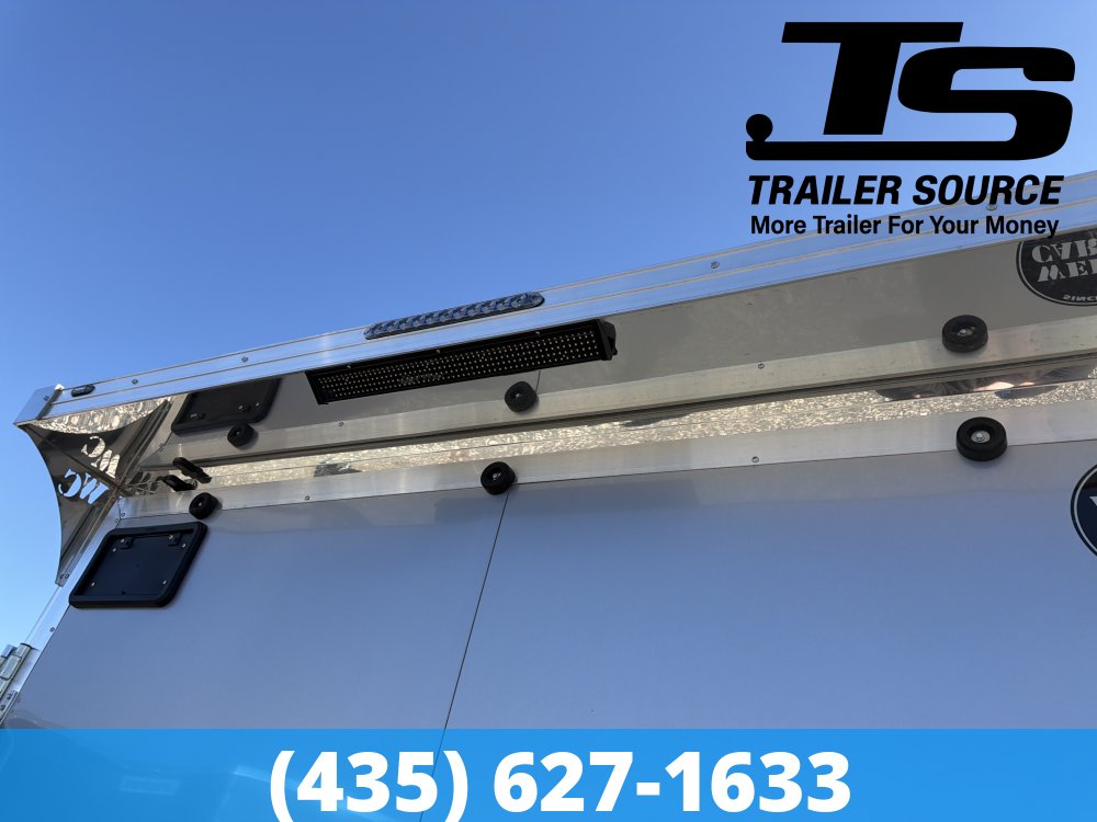 8.5x20 Wells Cargo Rev Enclosed Car Hauler Trailer - 7'6" Interior - 10K GVWR 2 Tone Color, Rear Spoiler w/ Load Lights