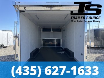 8.5x20 Wells Cargo Rev Enclosed Car Hauler Trailer - 7'6" Interior - 10K GVWR 2 Tone Color, Rear Spoiler w/ Load Lights
