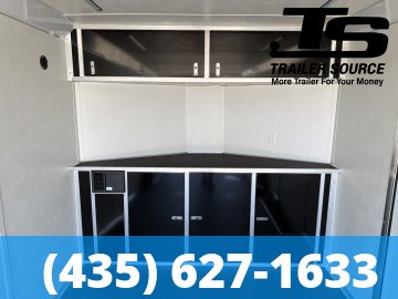 8.5x20 Wells Cargo Rev Enclosed Car Hauler Trailer - 7'6" Interior - 10K GVWR 2 Tone Color, Rear Spoiler w/ Load Lights