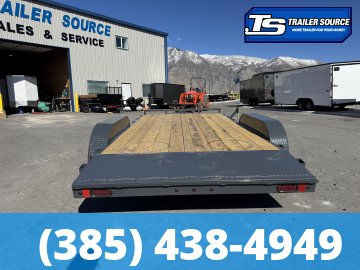 7x16 Lamar CE Flatbed Car Hauler Trailer - 7K GVWR -