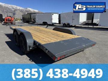 7x16 Lamar CE Flatbed Car Hauler Trailer - 7K GVWR -