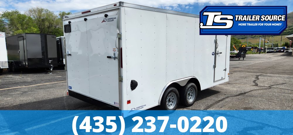 8.5x16 American Hauler Arrow Enclosed Cargo Trailer - 6'6" Interior - 7K GVWR - Ramp Door