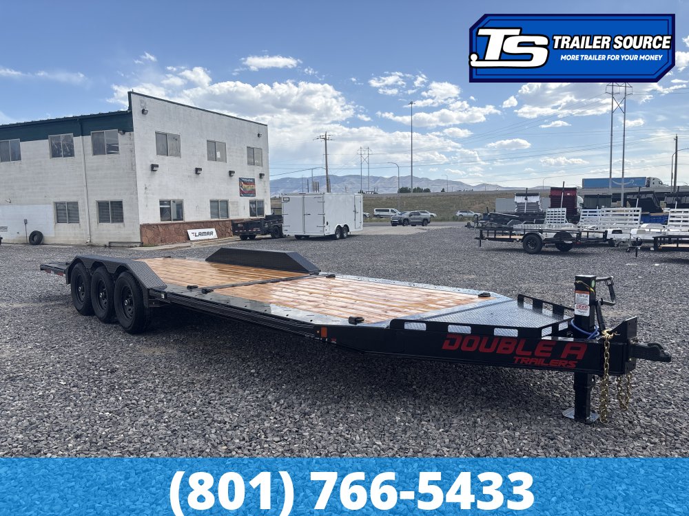 8.5x26 Double A Pro Series CT Tilt Trailer - 23K GVWR - I-Beam Frame, Torsion Axles, Wide Body w/ Drive Over Fenders