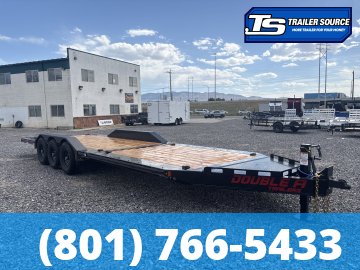 8.5x26 Double A Pro Series CT Tilt Trailer - 23K GVWR - I-Beam Frame, Torsion Axles, Wide Body w/ Drive Over Fenders