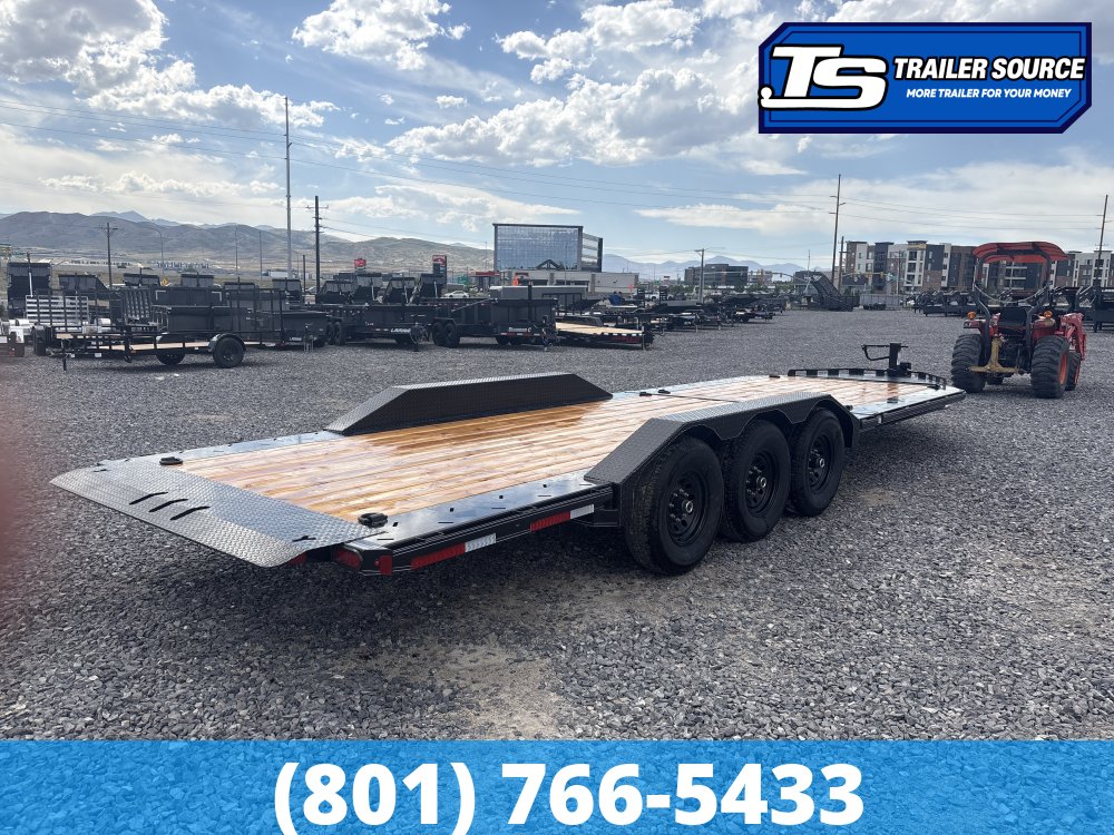8.5x26 Double A Pro Series CT Tilt Trailer - 23K GVWR - I-Beam Frame, Torsion Axles, Wide Body w/ Drive Over Fenders