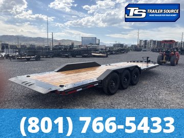 8.5x26 Double A Pro Series CT Tilt Trailer - 23K GVWR - I-Beam Frame, Torsion Axles, Wide Body w/ Drive Over Fenders