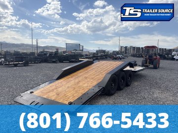 8.5x26 Double A Pro Series CT Tilt Trailer - 23K GVWR - I-Beam Frame, Torsion Axles, Wide Body w/ Drive Over Fenders
