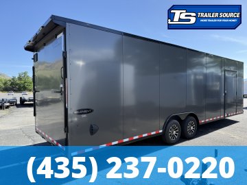 8.5x28 Look Element SE Enclosed Cargo Trailer - 7'0" Interior - 10K GVWR - .080 PolyCor, Alloy Wheels, Black Out Package, Rear Spoiler w/ Load Lights