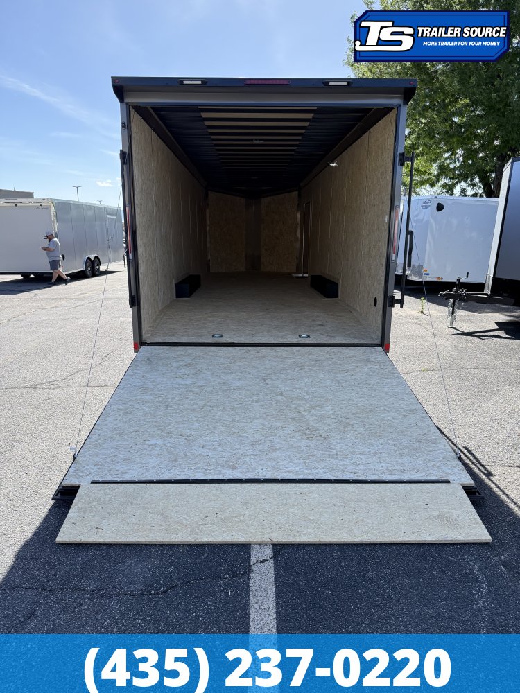 8.5x28 Look Element SE Enclosed Cargo Trailer - 7'0" Interior - 10K GVWR - .080 PolyCor, Alloy Wheels, Black Out Package, Rear Spoiler w/ Load Lights