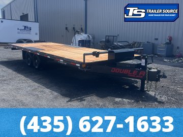 8.5x24 Double A Pro Series HBT Deckover Tilt Trailer - 15.4K GVWR - Winch Package