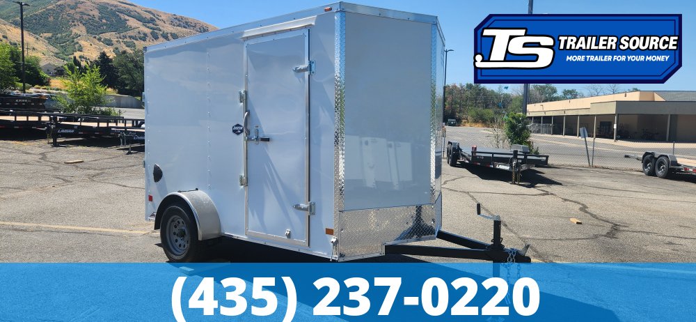 6x10 American Hauler Arrow Enclosed Cargo Trailer - 6'6" Interior - 3.5K GVWR - .080 PolyCor, Ramp Door, Ramp Extension