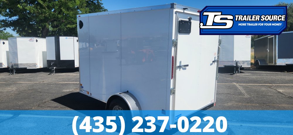 6x10 American Hauler Arrow Enclosed Cargo Trailer - 6'6" Interior - 3.5K GVWR - .080 PolyCor, Ramp Door, Ramp Extension