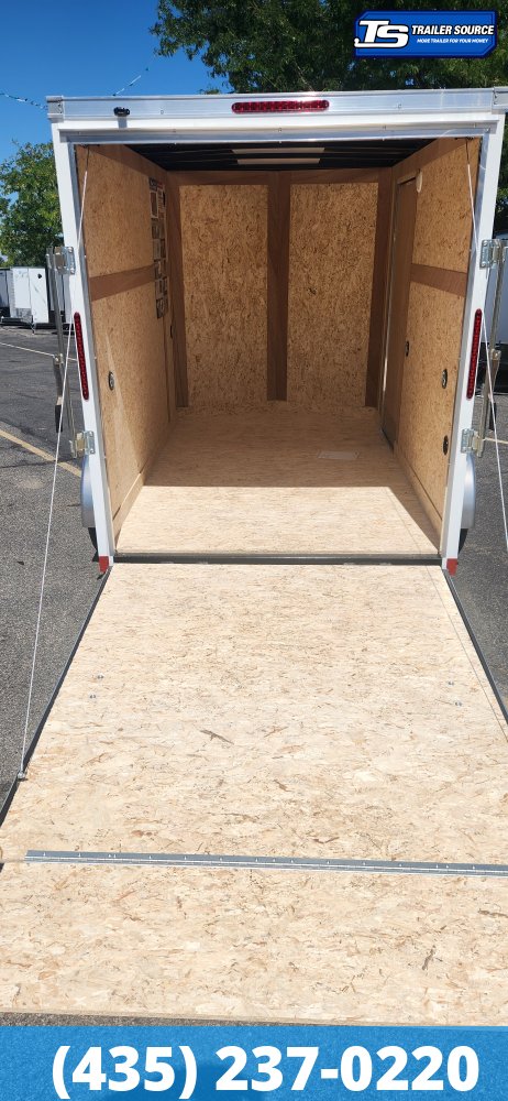 6x10 American Hauler Arrow Enclosed Cargo Trailer - 6'6" Interior - 3.5K GVWR - .080 PolyCor, Ramp Door, Ramp Extension