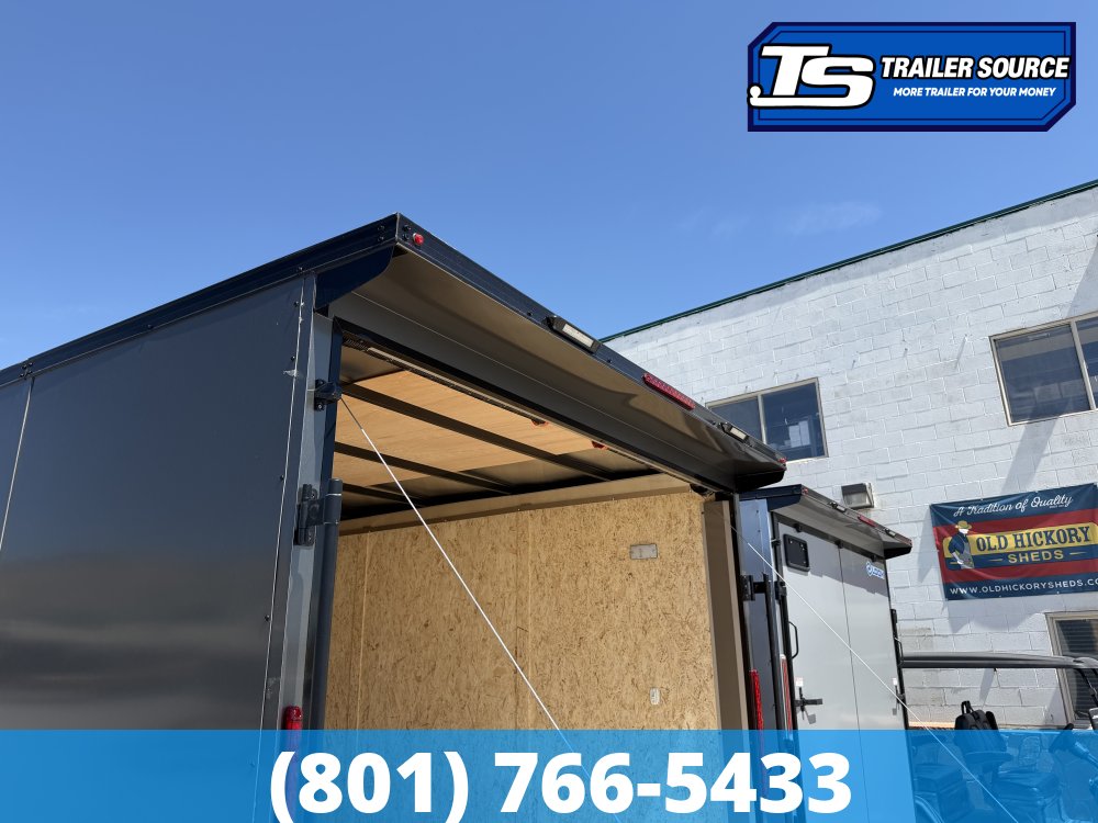 8.5x20 Look ST DLX Enclosed Cargo Trailer - 7'0" Interior - 10K GVWR - .080 PolyCor, Alloy Wheels, Black Out Package, Rear Spoiler w/ Load Lights