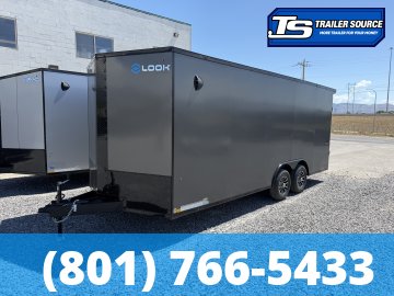 8.5x20 Look ST DLX Enclosed Cargo Trailer - 7'0" Interior - 10K GVWR - .080 PolyCor, Alloy Wheels, Black Out Package, Rear Spoiler w/ Load Lights