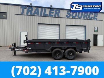 7x16 Lamar DT Dump Trailer - 36" Sides - 14K GVWR - Telescopic