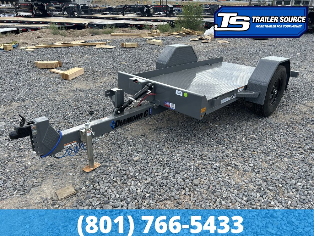 5x10 Diamond C DSA Scissor Lift Tilt Trailer - 7K GVWR -