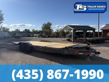 8.5x22 Diamond C HXD 208 Wide Body w/ Drive Over Fenders Tilt Trailer - 18K GVWR -