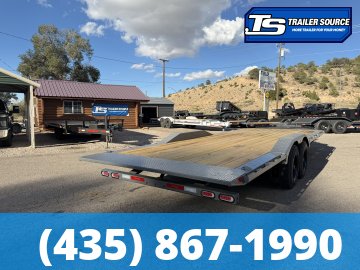 8.5x22 Diamond C HXD 208 Wide Body w/ Drive Over Fenders Tilt Trailer - 18K GVWR -