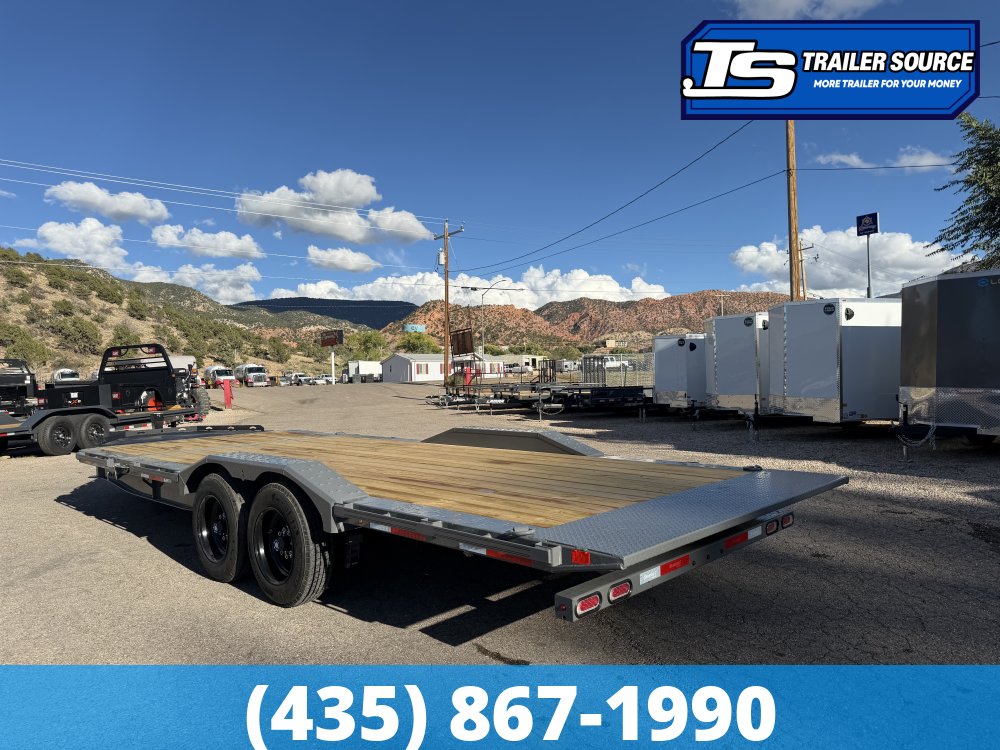 8.5x22 Diamond C HXD 208 Wide Body w/ Drive Over Fenders Tilt Trailer - 18K GVWR -