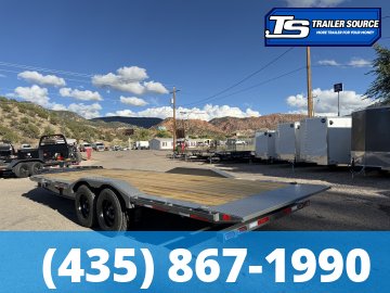 8.5x22 Diamond C HXD 208 Wide Body w/ Drive Over Fenders Tilt Trailer - 18K GVWR -