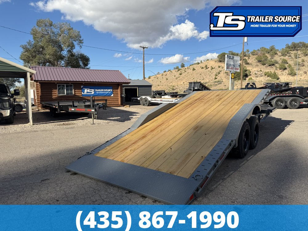 8.5x22 Diamond C HXD 208 Wide Body w/ Drive Over Fenders Tilt Trailer - 18K GVWR -
