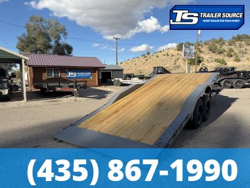 8.5x22 Diamond C HXD 208 Wide Body w/ Drive Over Fenders Tilt Trailer - 18K GVWR -