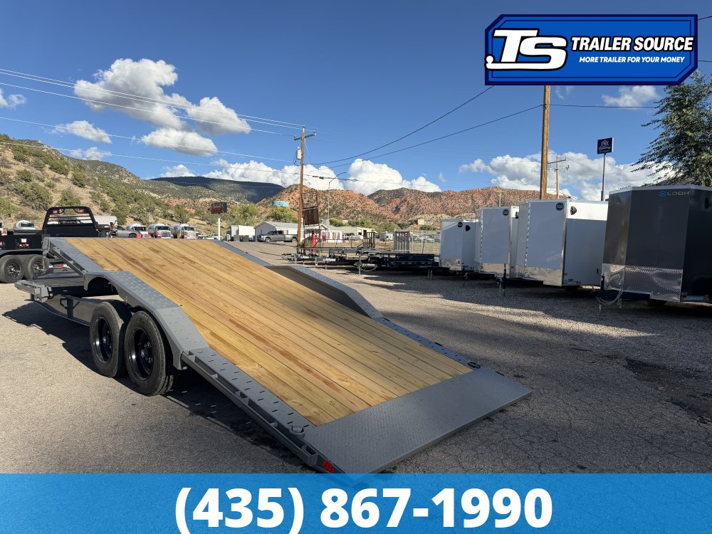 8.5x22 Diamond C HXD 208 Wide Body w/ Drive Over Fenders Tilt Trailer - 18K GVWR -