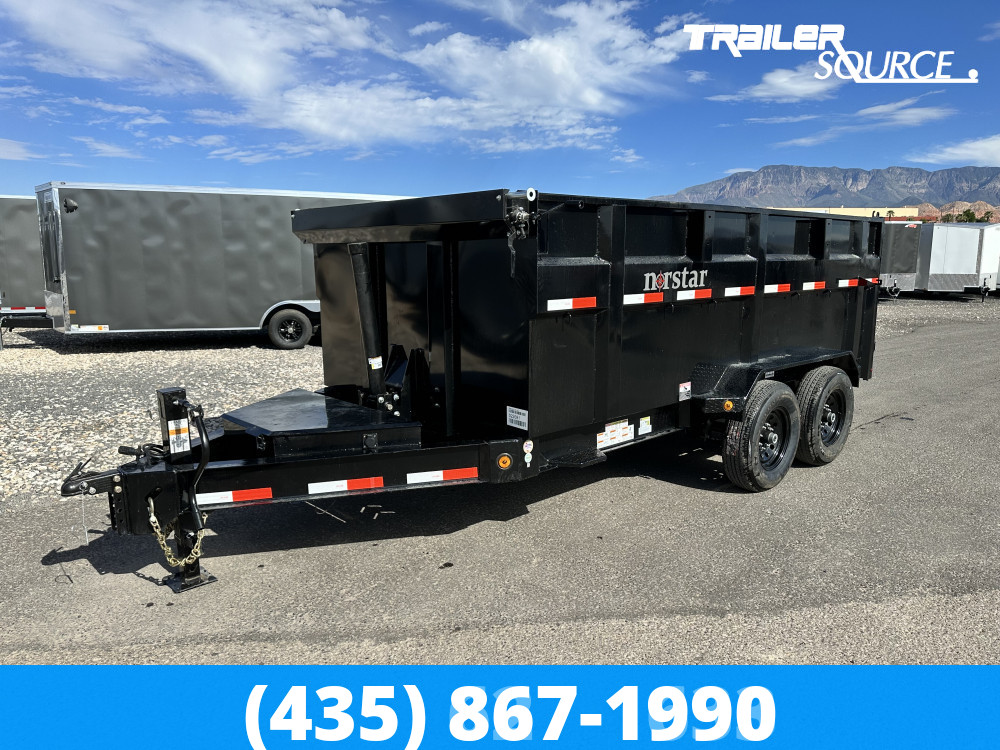 7x14 Norstar Iron Bull DXB 48" Sides 14K Dump Trailer