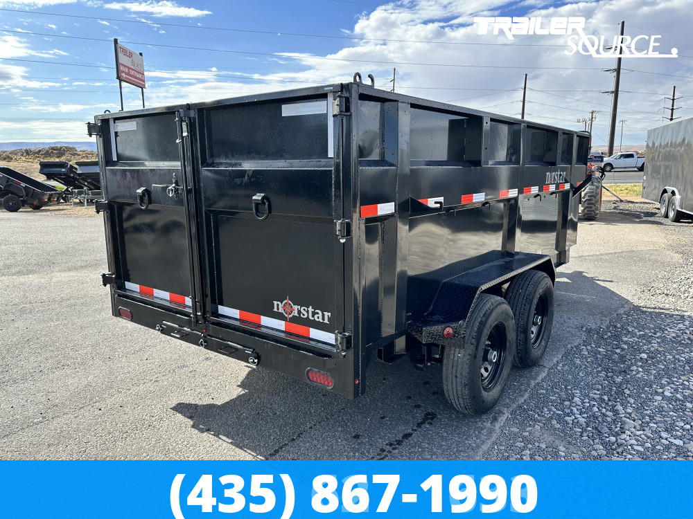 7x14 Norstar Iron Bull DXB 48" Sides 14K Dump Trailer