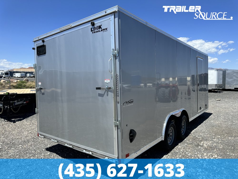 8.5x20 Look Vision Aluminum 7'0" Interior 7K Tandem Axle Enclosed Cargo