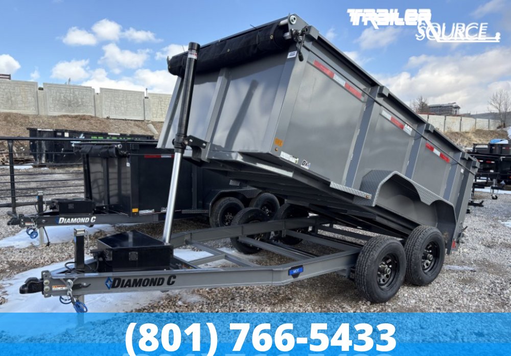 6.5x12 Diamond C MDT Medium Duty Telescopic Dump 10K 44" Sides Dump
