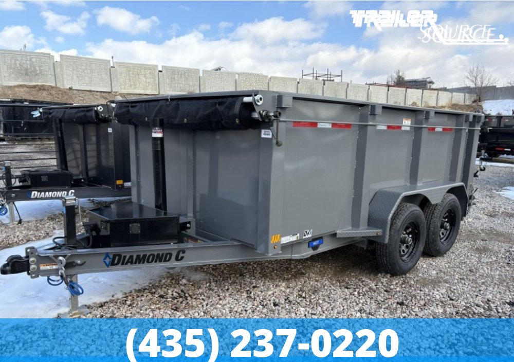 6.5x12 Diamond C MDT Medium Duty Telescopic Dump 10K 44" Sides Dump