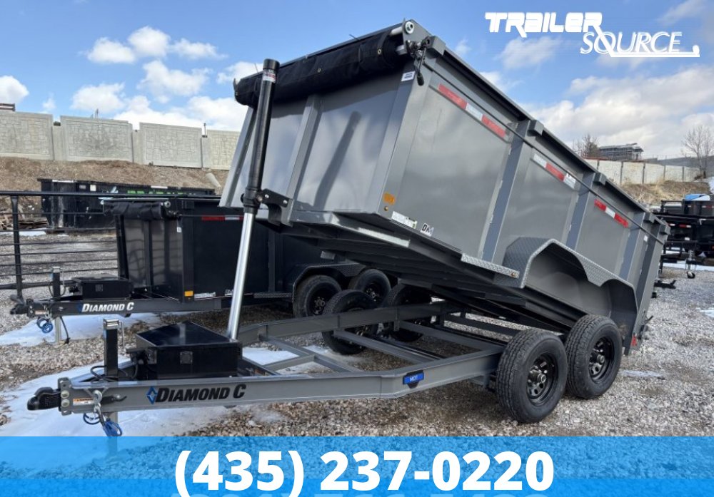 6.5x12 Diamond C MDT Medium Duty Telescopic Dump 10K 44" Sides Dump
