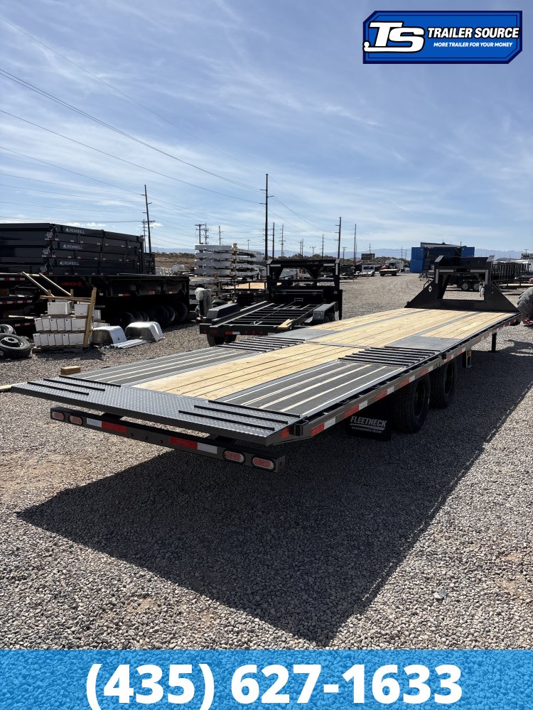 8.5x32 Diamond C FMAX-HDT 212 Gooseneck Hydraulic Dovetail Equipment Trailer -  25.9K GVWR -