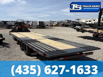 8.5x32 Diamond C FMAX-HDT 212 Gooseneck Hydraulic Dovetail Equipment Trailer -  25.9K GVWR -