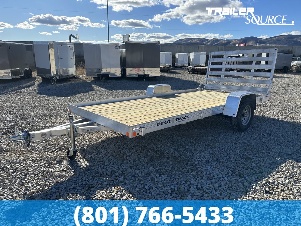 7x14 Bear Track Single Axle Wood Deck Utility