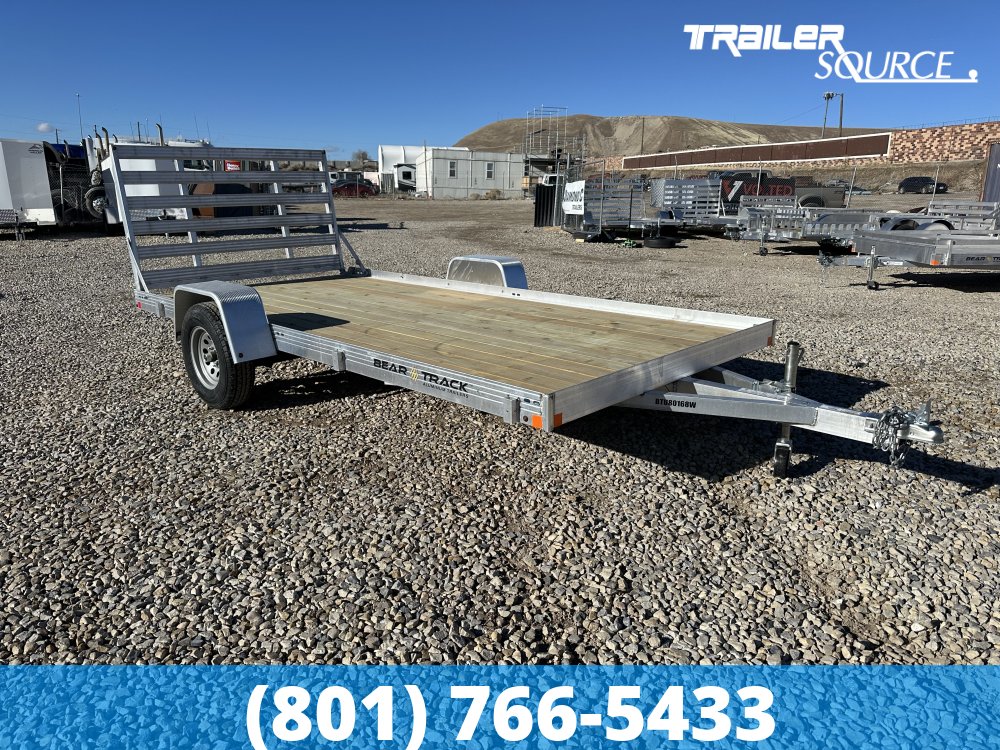 7x14 Bear Track Single Axle Wood Deck Utility