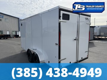7x16 Look ST DLX Enclosed Cargo Trailer - 7'0" Interior - 7K GVWR - .080 PolyCor, Barn Doors, Translucent Roof