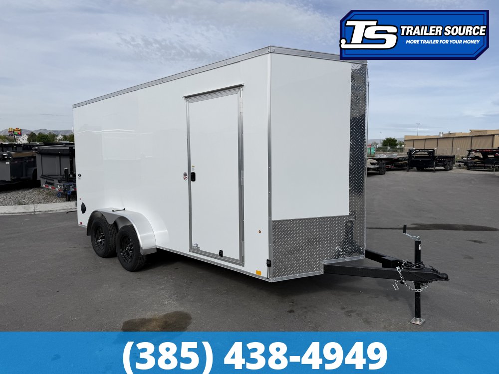 7x16 Look ST DLX Enclosed Cargo Trailer - 7'0" Interior - 7K GVWR - .080 PolyCor, Barn Doors, Translucent Roof