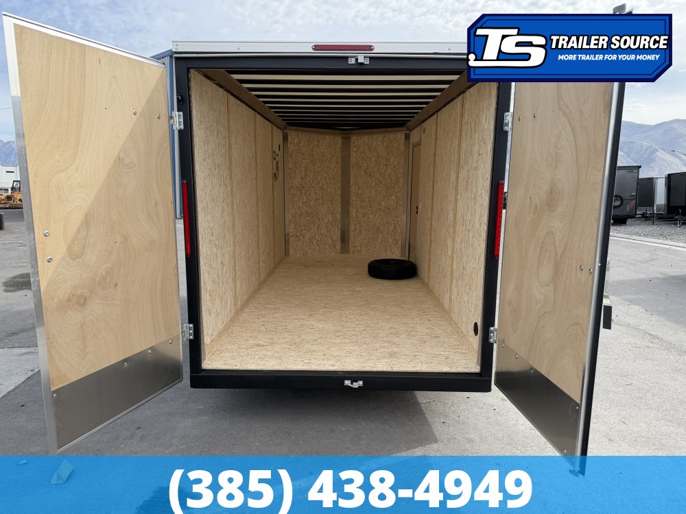 7x16 Look ST DLX Enclosed Cargo Trailer - 7'0" Interior - 7K GVWR - .080 PolyCor, Barn Doors, Translucent Roof