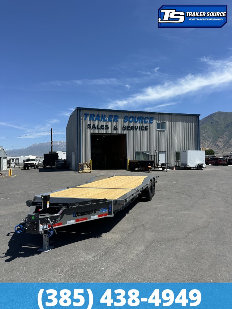 8.5x24 Diamond C HXD 208 Wide Body w/ Drive Over Fenders Tilt Trailer - 18K GVWR -