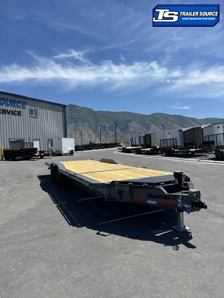 8.5x24 Diamond C HXD 208 Wide Body w/ Drive Over Fenders Tilt Trailer - 18K GVWR -