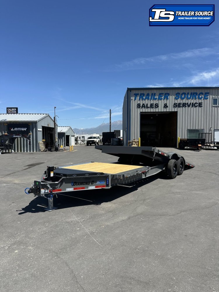 8.5x24 Diamond C HXD 208 Wide Body w/ Drive Over Fenders Tilt Trailer - 18K GVWR -