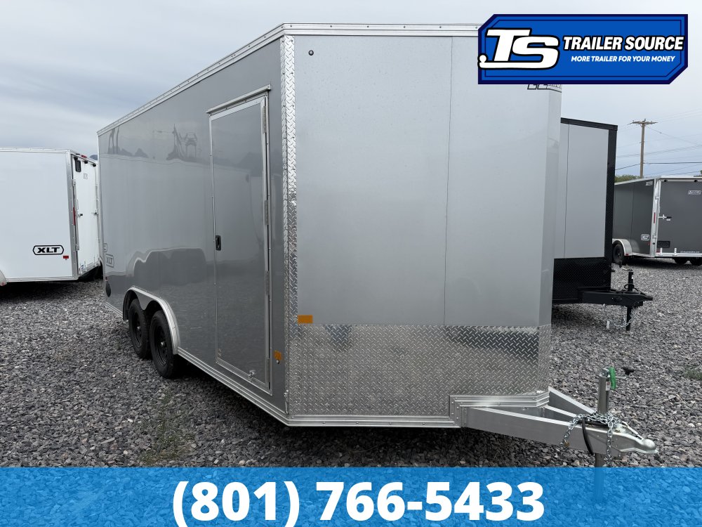 8.5x16 Alcom Aluminum EZ Hauler XLT Auto Trailer - 7'0" Interior - 7K GVWR -