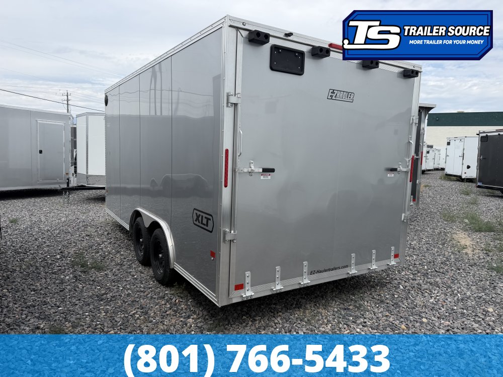 8.5x16 Alcom Aluminum EZ Hauler XLT Auto Trailer - 7'0" Interior - 7K GVWR -