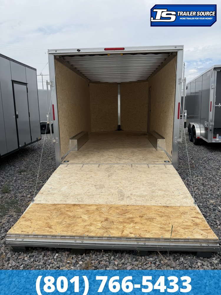 8.5x16 Alcom Aluminum EZ Hauler XLT Auto Trailer - 7'0" Interior - 7K GVWR -