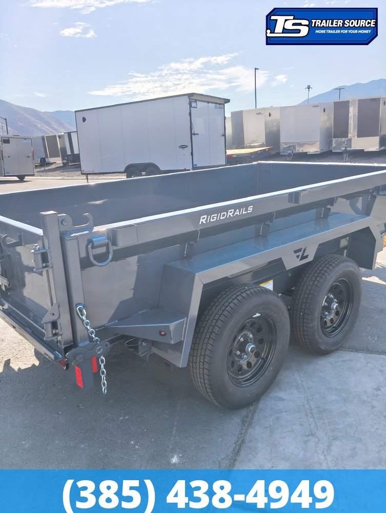 5x10 Lamar DS Dump Trailer - 18" Sides - 7K GVWR - Spreader Gate
