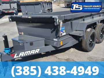 5x10 Lamar DS Dump Trailer - 18" Sides - 7K GVWR - Spreader Gate
